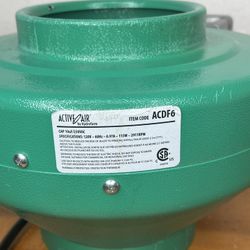 Hydro Farm Vent Air Flow Fan Vacuum 