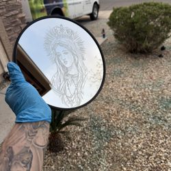 Engraved Mirror