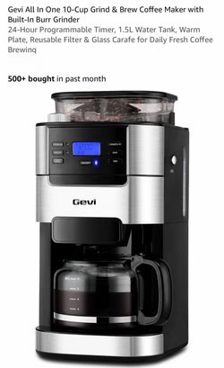 Gevi 10-Cup Grind & Brew Coffee Maker