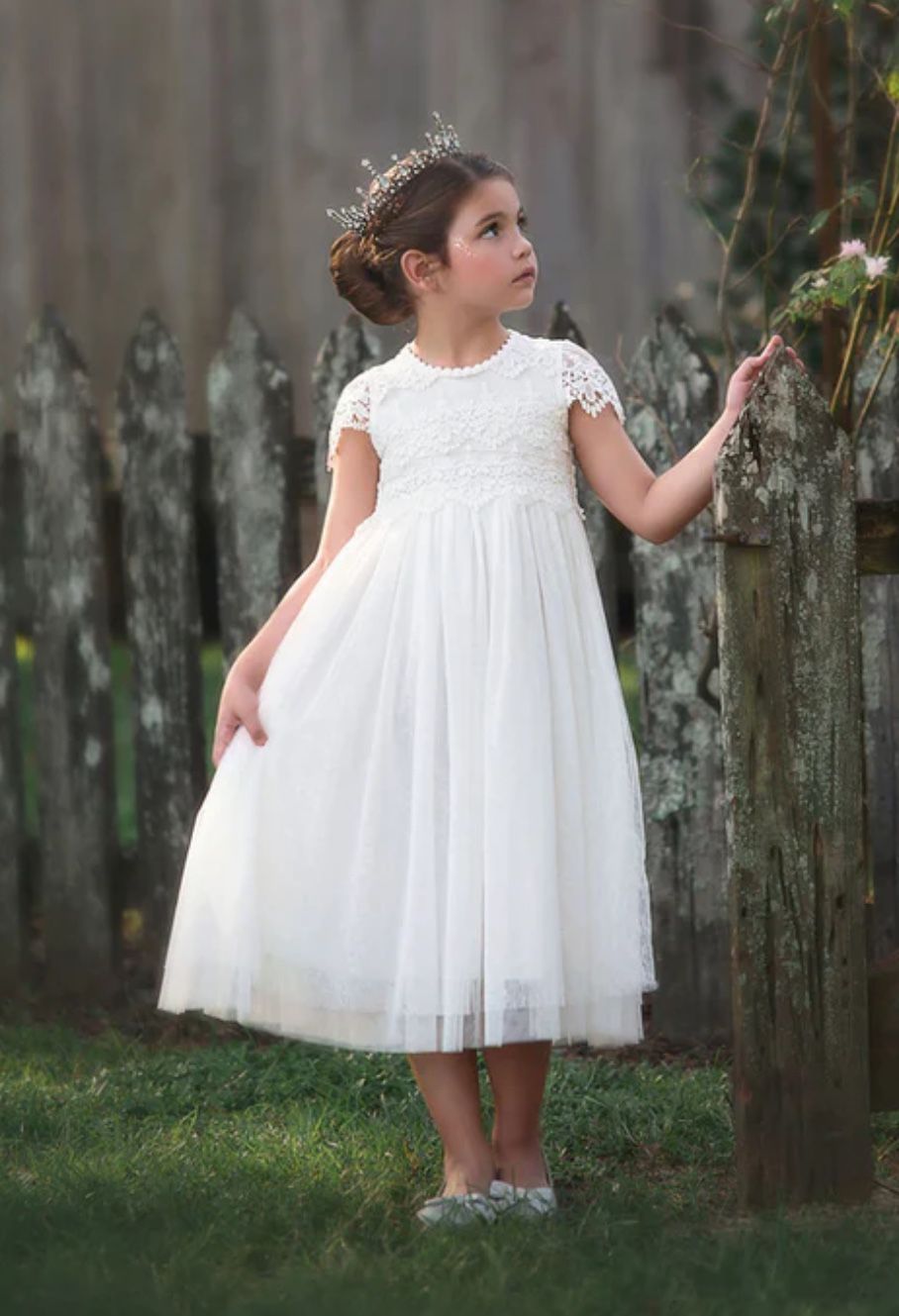 Girls Wedding Flower Girl Dress