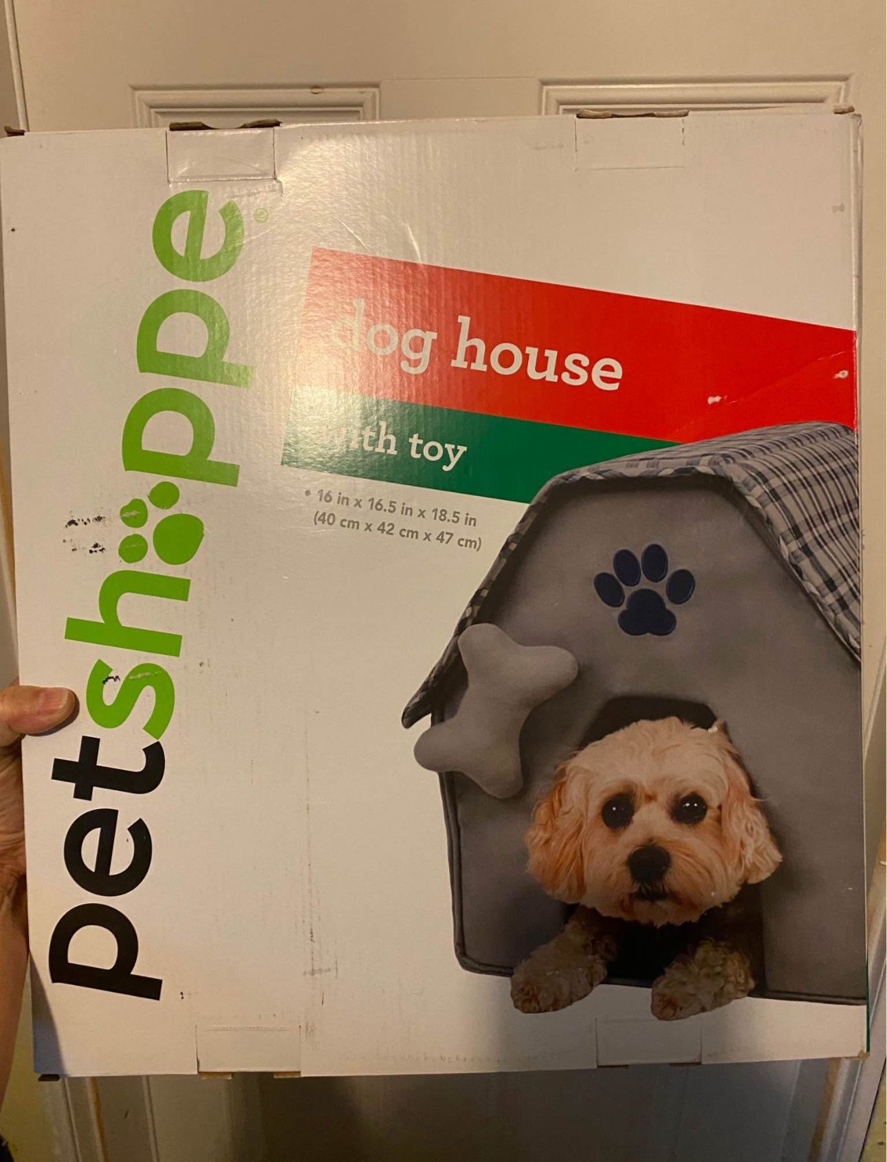 New Cloth Doghouse With Toy $15