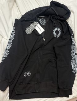 Chrome Hearts Black Zip-Up 