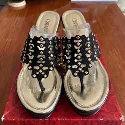 Karina Thong  Wedge Sandals 