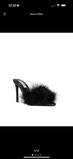 Black Fur Heels