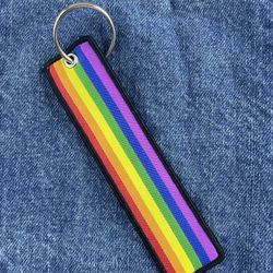 Rainbow LGBTQ 5 Inch Keychain 