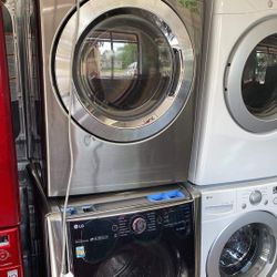 LG Washer And Gas Or Electric  Dryer Stainless Steel  Set For $880