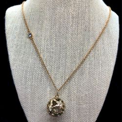 Guess Chain Disco Ball Pendant Necklace