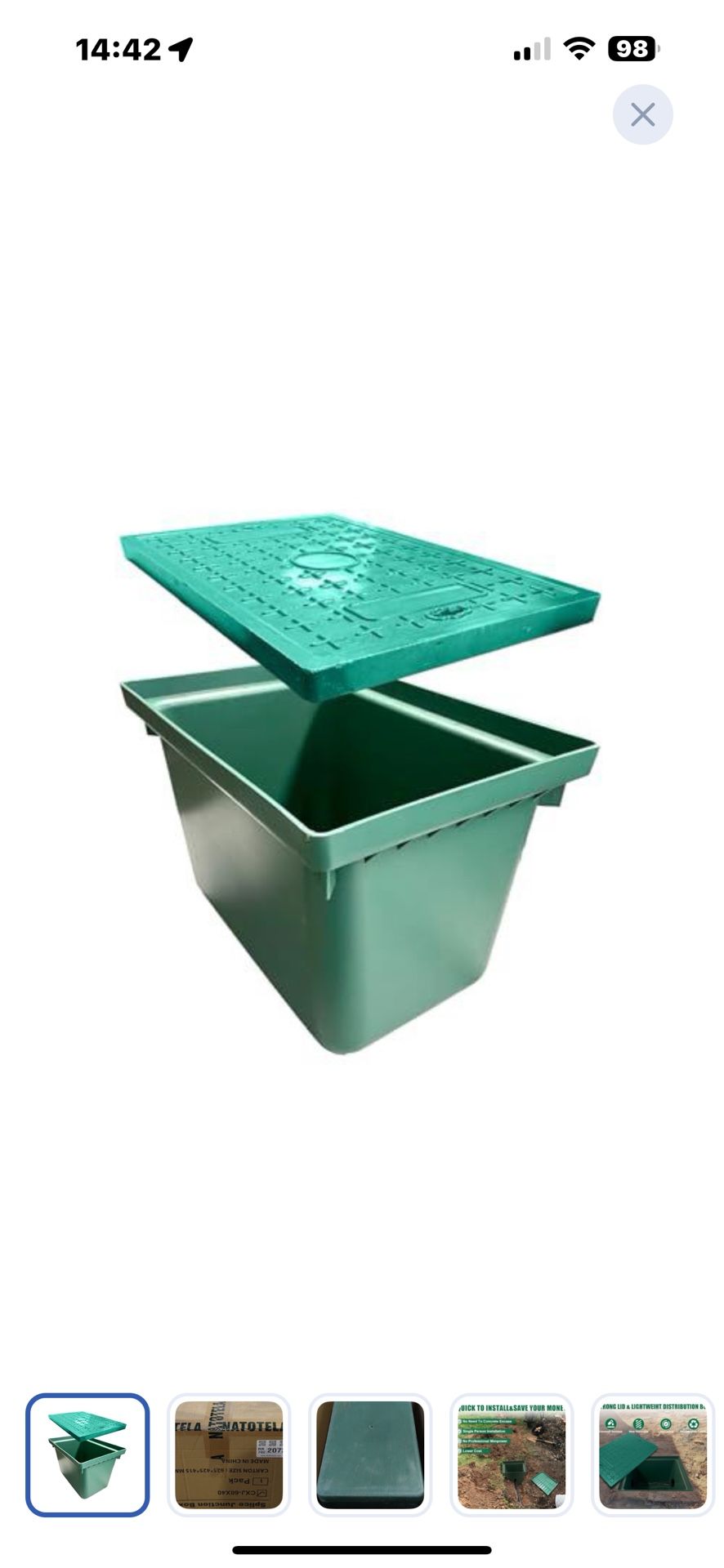 Natotela 24x16x16 Underground Splice Box Rectangular