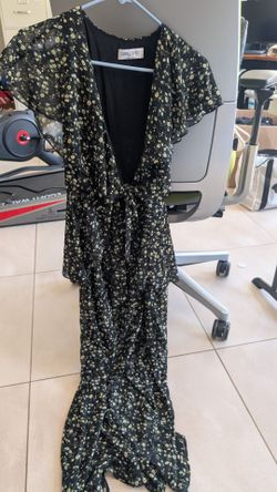 Black Floral Romper