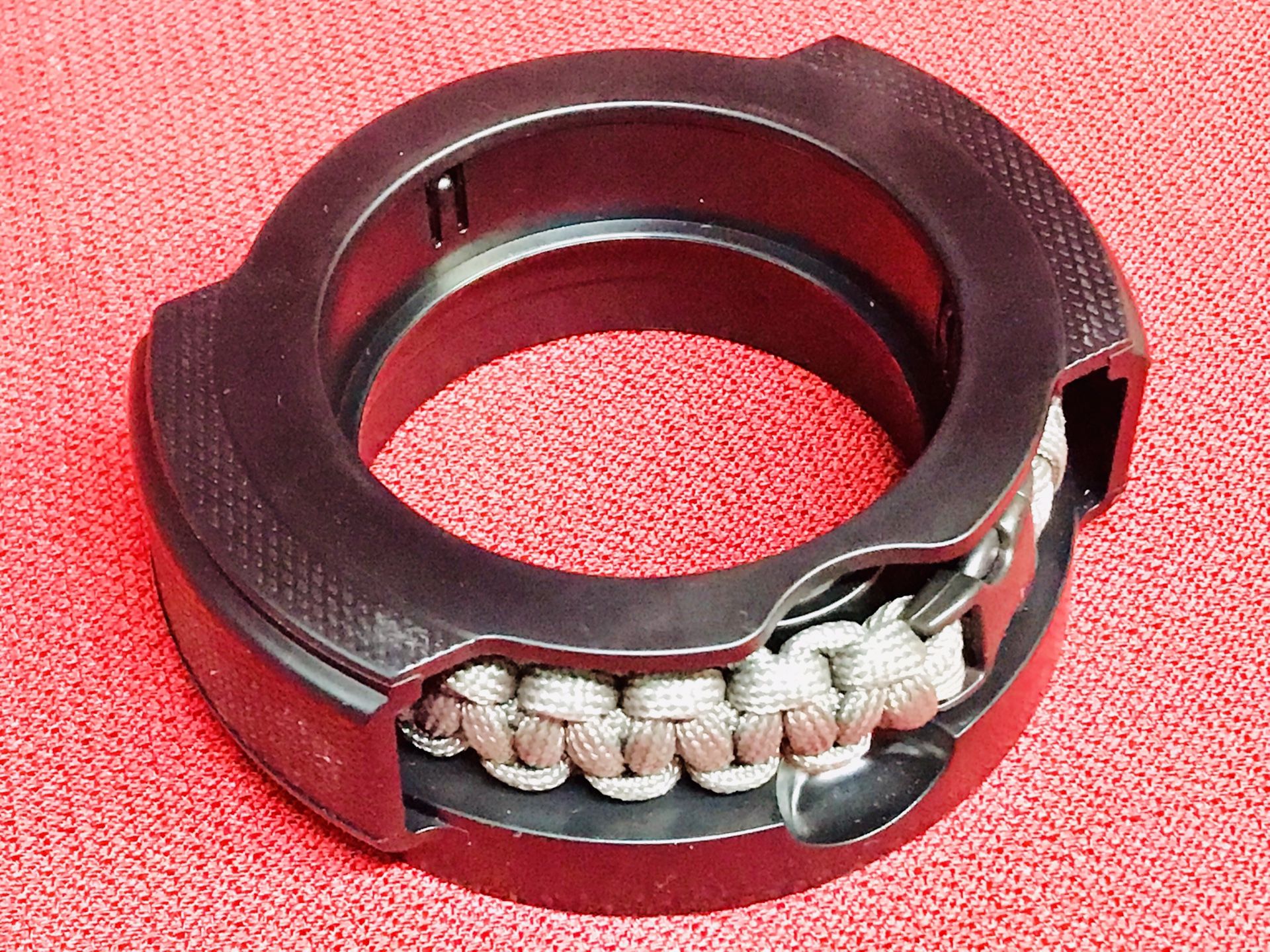 Grizzly Wintergreen Paracord Survival Bracelet Tobacco Can Holder Gauntlet Ed.