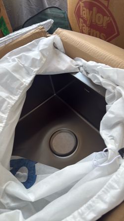 B4 Enbol SDC-1920-BL 19x20 Inch Extremely Durable Nano Titanium Plating Coating Stainless Steel Kitchen Sink Undermount Single Bowl with Bottom Grid a