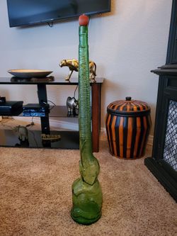Antique Elephant Wine Bottle