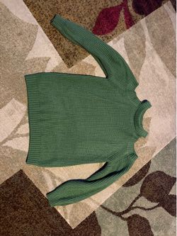 Army green sweater