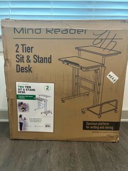 New in Box – Mind Reader 2-Tier Sit & Stand Desk