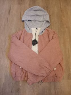 Zaful Women's Medium Corduroy Sherpa-Lined Hooded Jacket, Cozy Fall/Winter Style