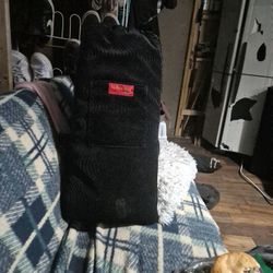 Zip Up Padded Suede bag 