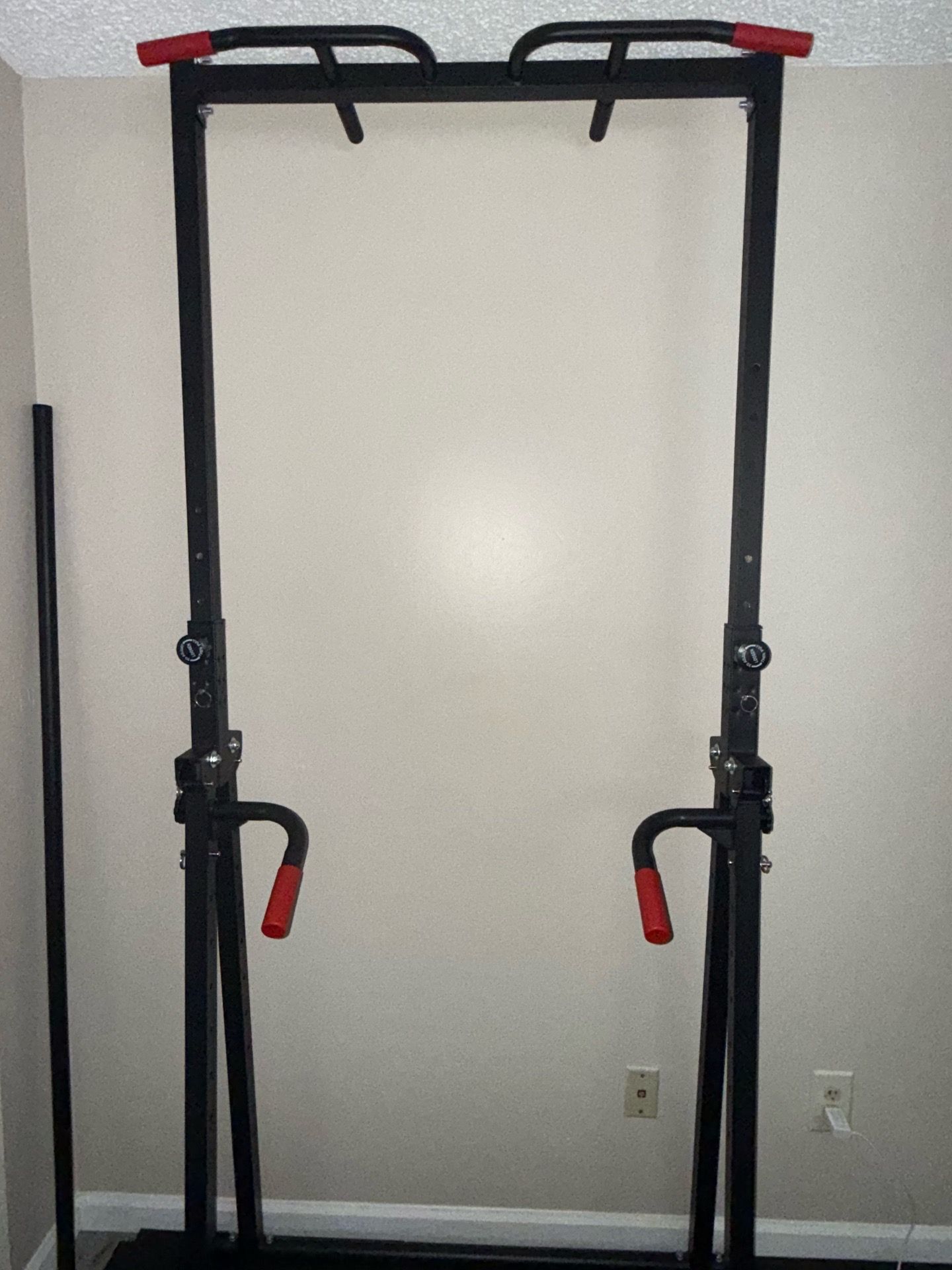 Foldable pull-up bar with dip station