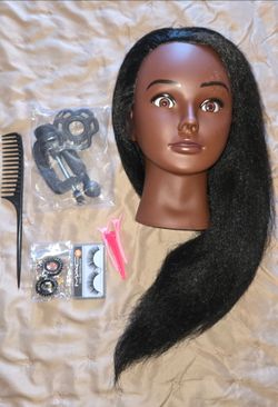 Cosmetology Mannequin Head-100% Human Hair
