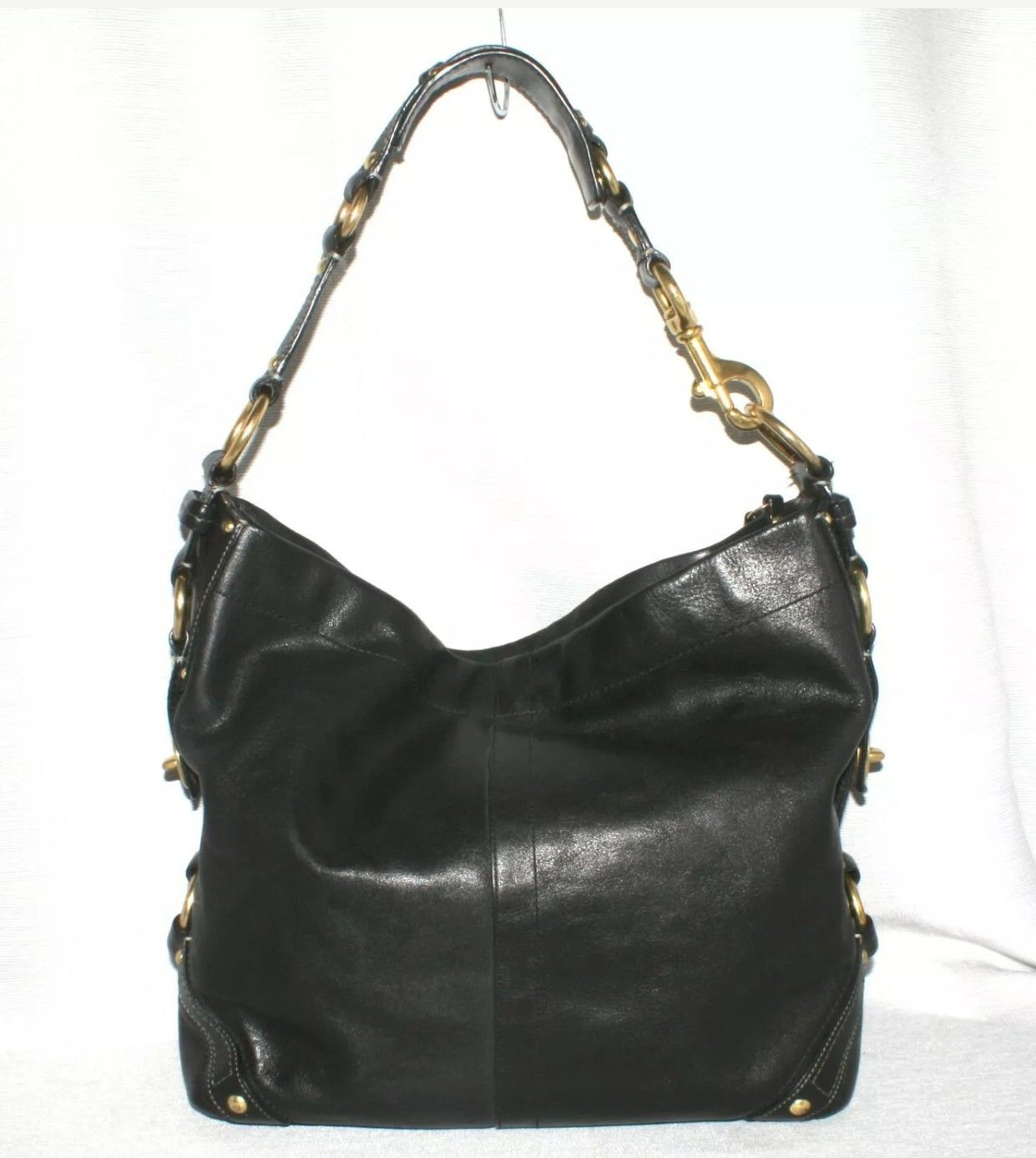 Coach Carly Leather Hobo Bag