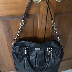 Coach Leather Black Satchel