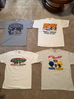 NOS Vintage Super Bowl T Shirts L/XL