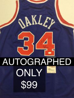 Father's Day SPECIAL! Charles Oakley SIGNED Knicks Jersey ONLY $99