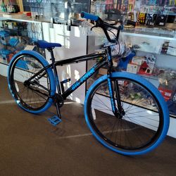 NEW 2026 SE BIG FLYER HD 29 BLACK BRUISER BLUE SINGLE SPEED FREESTYLE WHEELIE RIPPER BMX BIKE