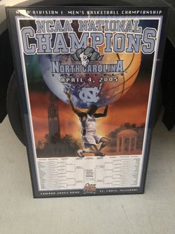 NCAA North Carolina Tar Heels Final Four 2005 Champions Frame