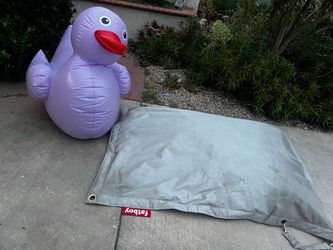 Free giant inflatable purple duck