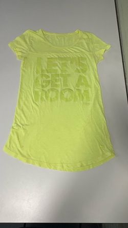 Vintage Victoria's Secret PINK Neon Yellow Graphic Tee