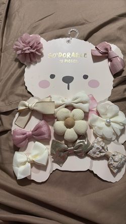 10-Piece Girls Hair Clip Set