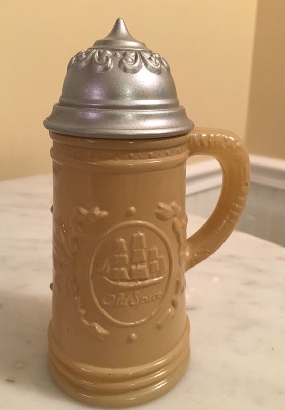 Vintage Old Spice Tankard Decanter After Shave Bottle