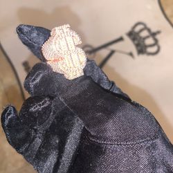 Rose gold Dollar ring