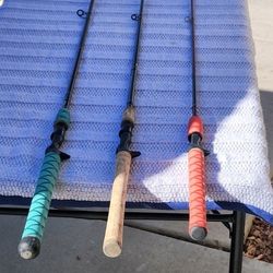 3 brand new casting rods. Shimano, off shore angler,Berkeley cherry wood.$65obo