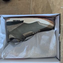 Air Jordan Retro 3 ..Olive Moyen Sequoia SUEDE