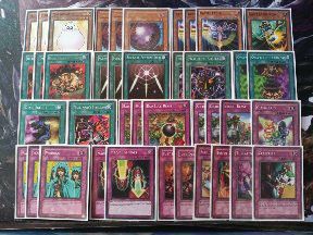 YUGIOH BURN DECK READY TO PLAY WITH NEW SLEEVES!!!