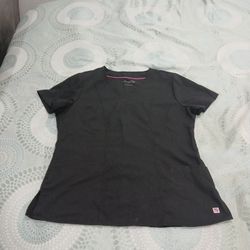 Made With Love Nursing Scrub Top Women's Size Large Color Black