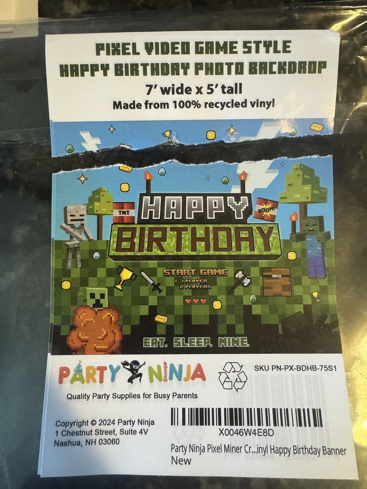 Minecraft Party Decor All For $ 45