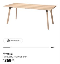IKEA YPPERLIG Ash dining table