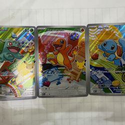 Pokemon First Partners - Bulbasaur, Charmander, Squirtle
