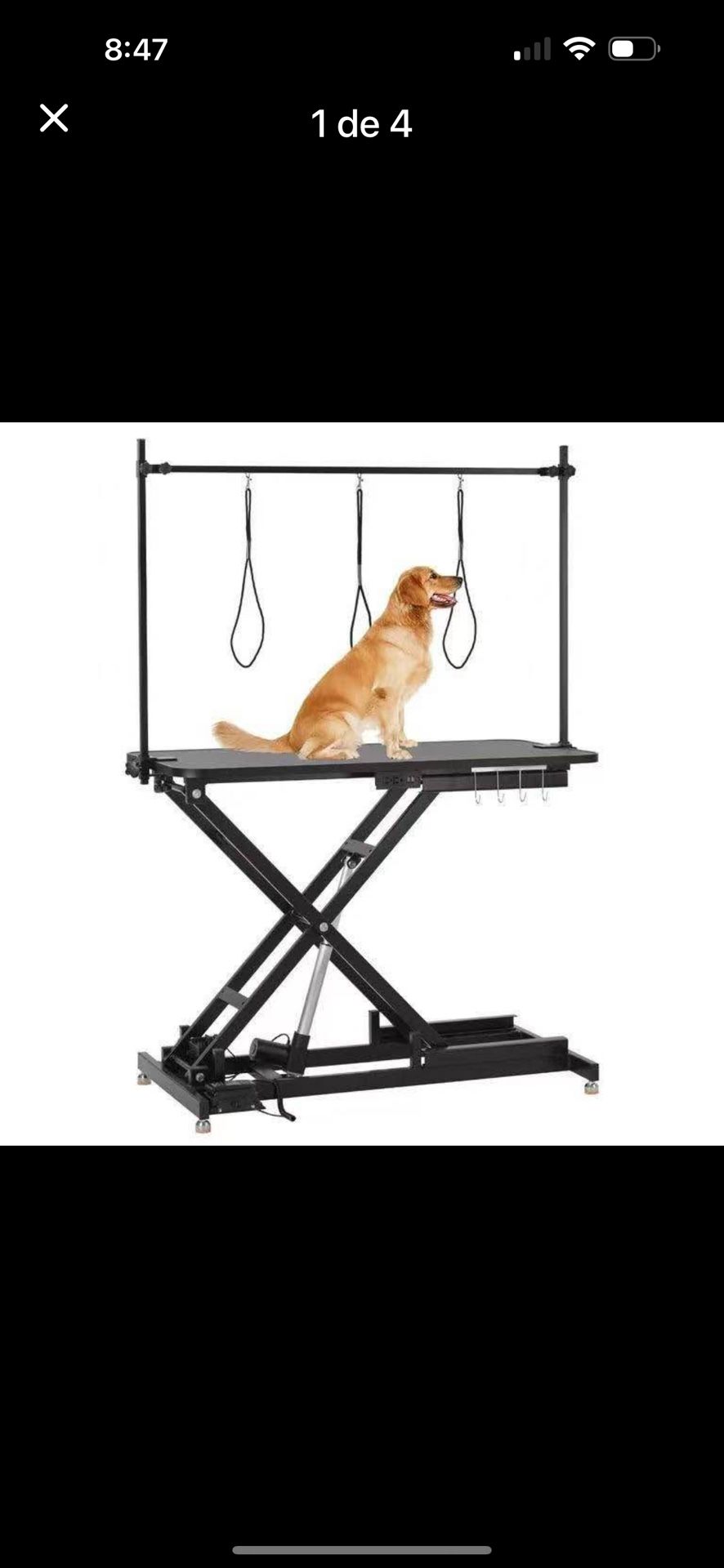 47" Electric Toilet Table for Dogs, Resistant Pet Toilet Table