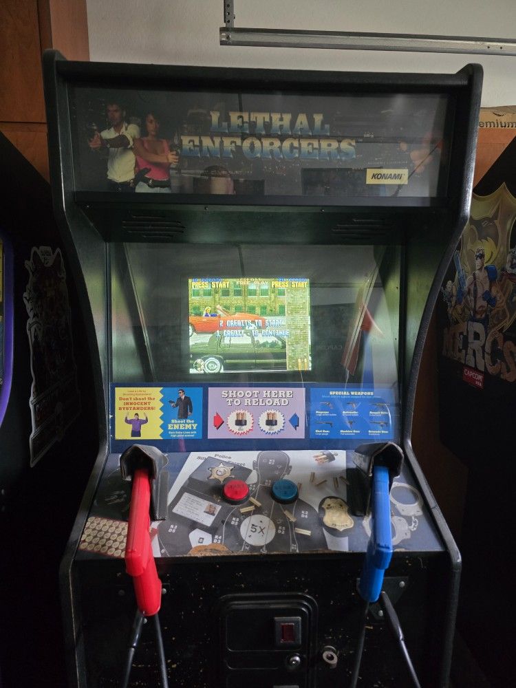 Konami Lethal Enforcers Arcade Game