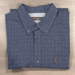 Ben Sherman Long Sleeve Plaid Shirt, XXL