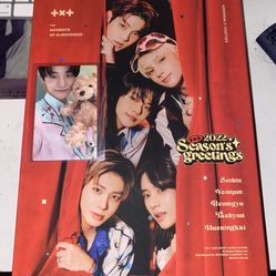 txt 2022 seasons’s greetings + yeonjun teddy bear pc