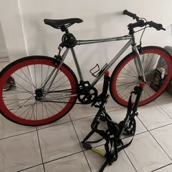 Road Bike With Bike Rack