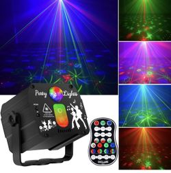 DJ Disco Laser Party Lights - RGB LED Sound Activated Stage Light with Remote BRAND NEW IN BOX