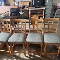 Set Of 4 High Top Chairs