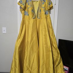 Yellow Formal Dress Plus Size 2x 