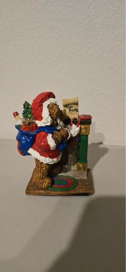 ​🧸 Vintage 1995 Hollybeary "Dear Santa" Christmas Figurine