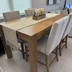 Wood Table With 4 Chairs